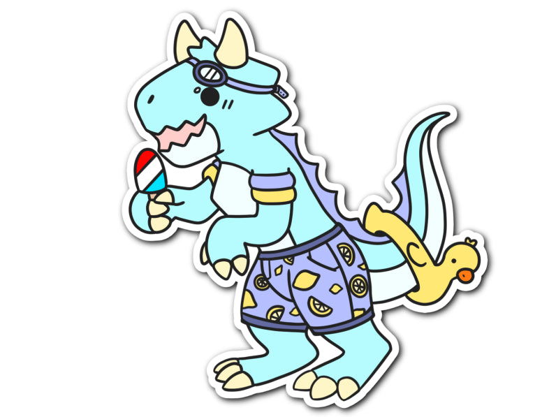 Swimer Carnotaurus Sticker