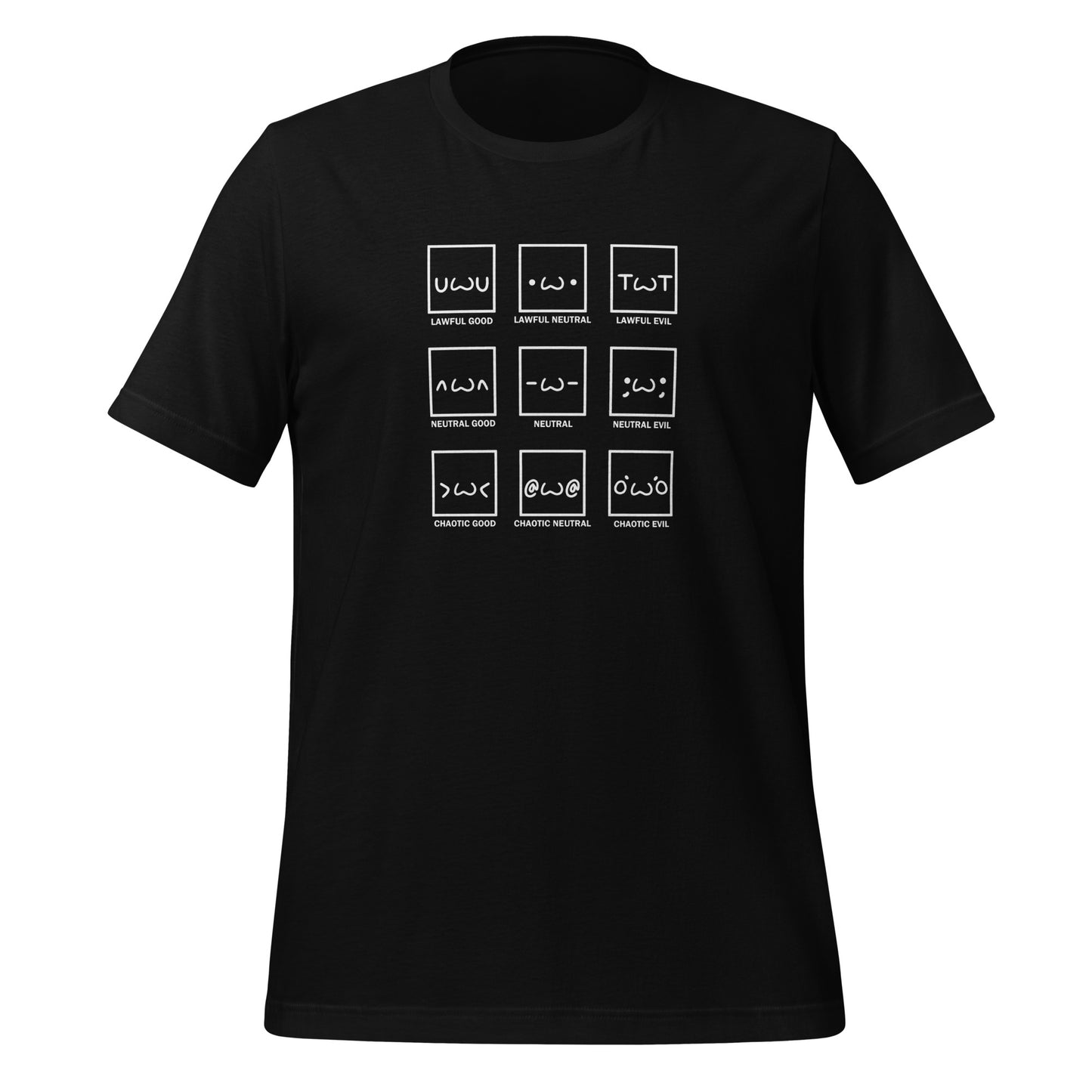 Furry Alignment Chart - unisex tshirt